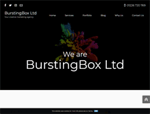 Tablet Screenshot of burstingbox.com